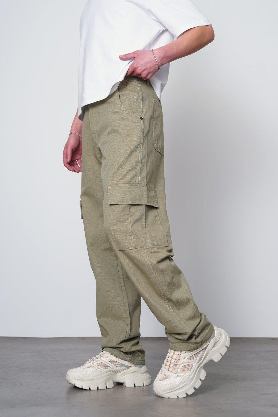 Yeşil Kargo Cepli V7 DL Baggy Pantolon