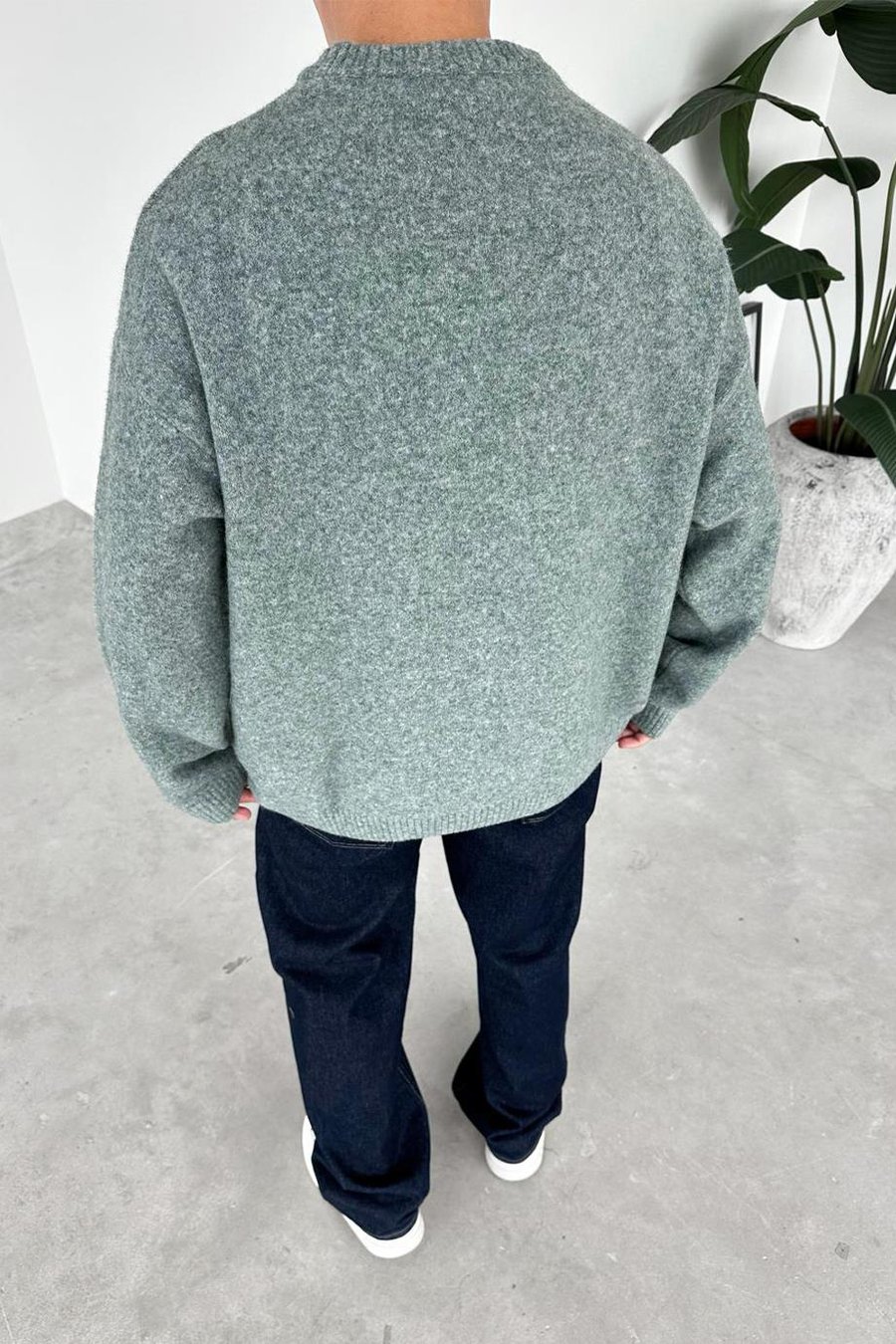 Yeşil Soft Premium Oversize Kazak