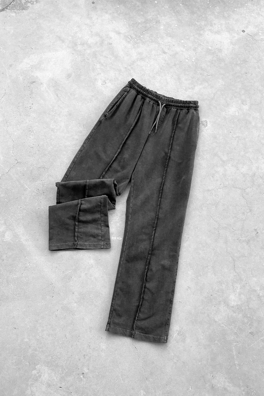 Acid Wash Basic Çımalı Yıkamalı Baggy Eşofman