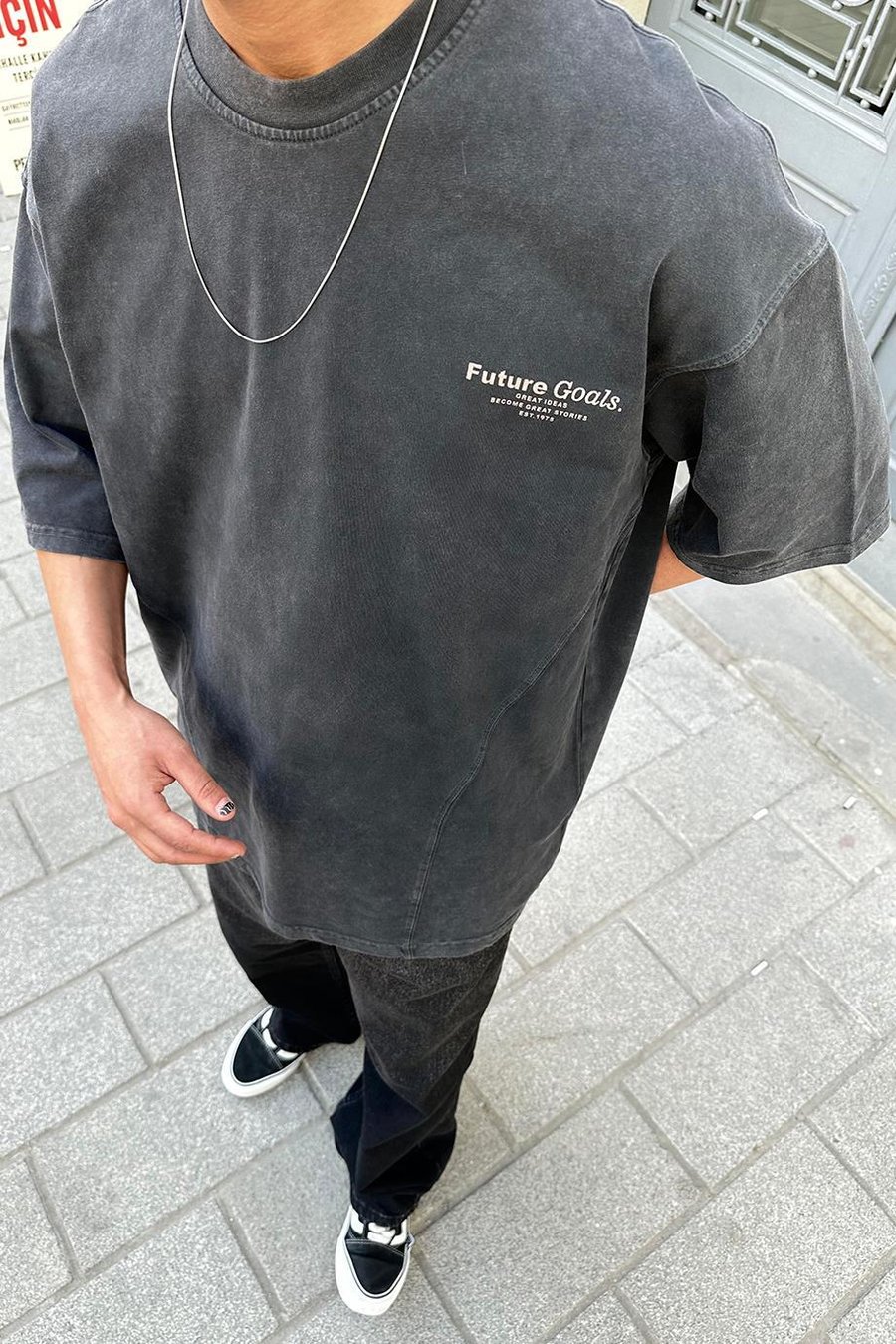 Acid Wash Real Future PH Oversize Tişört