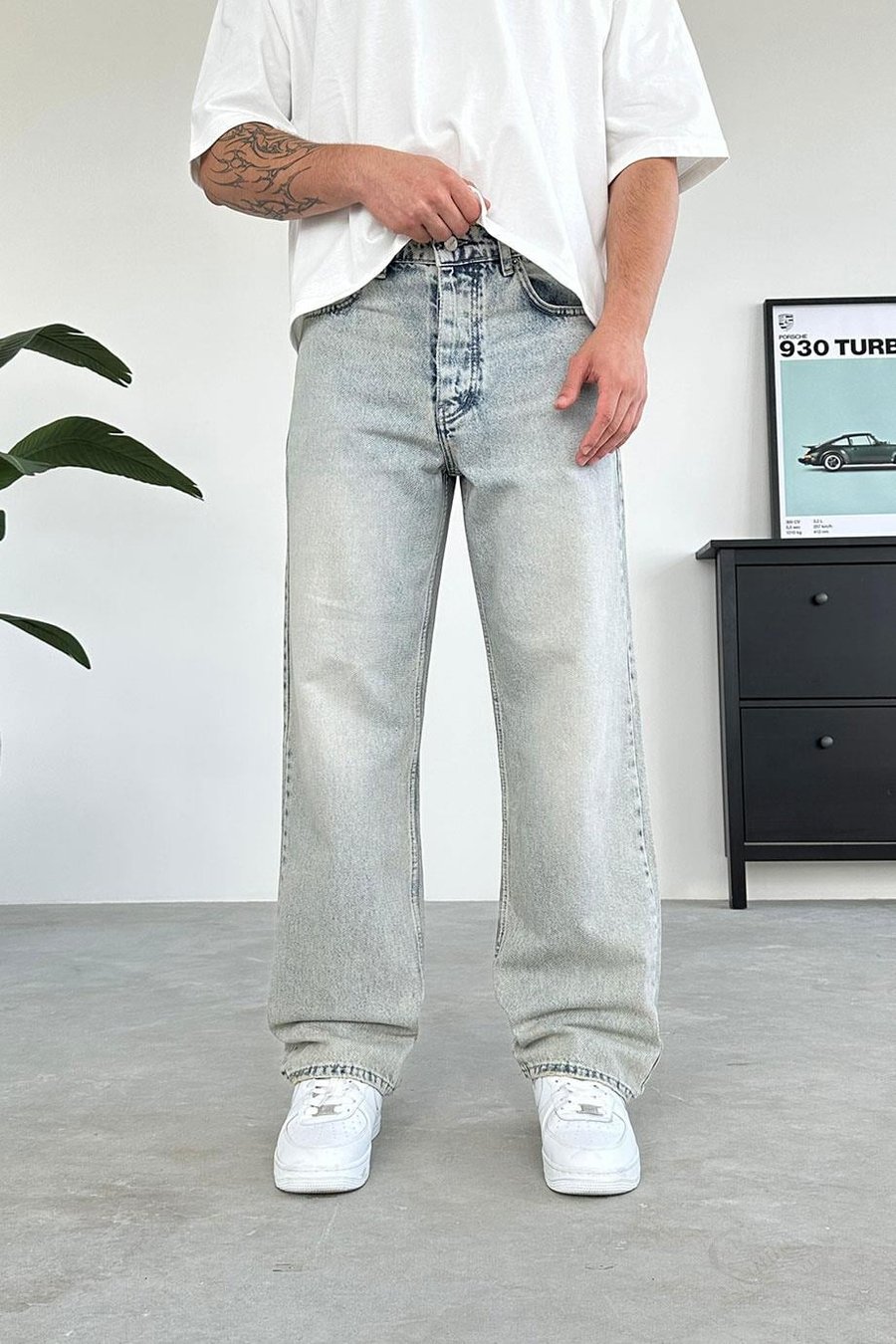 Açık Buz Mavi Basic Regular Fit Pantolon