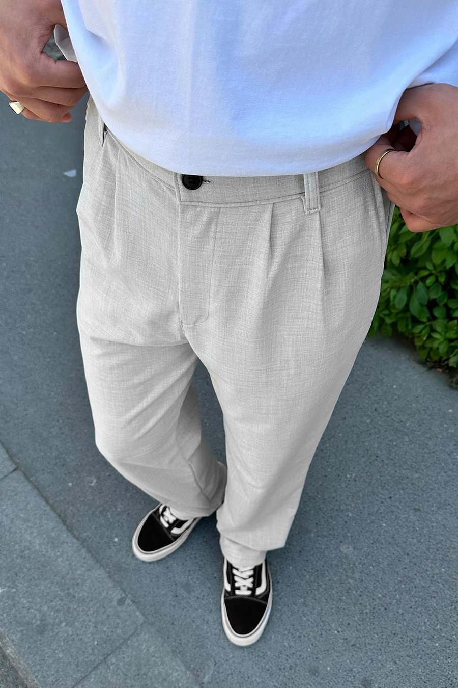AÇIK GRİ Basic Kumaş A9 DL Baggy Pantolon
