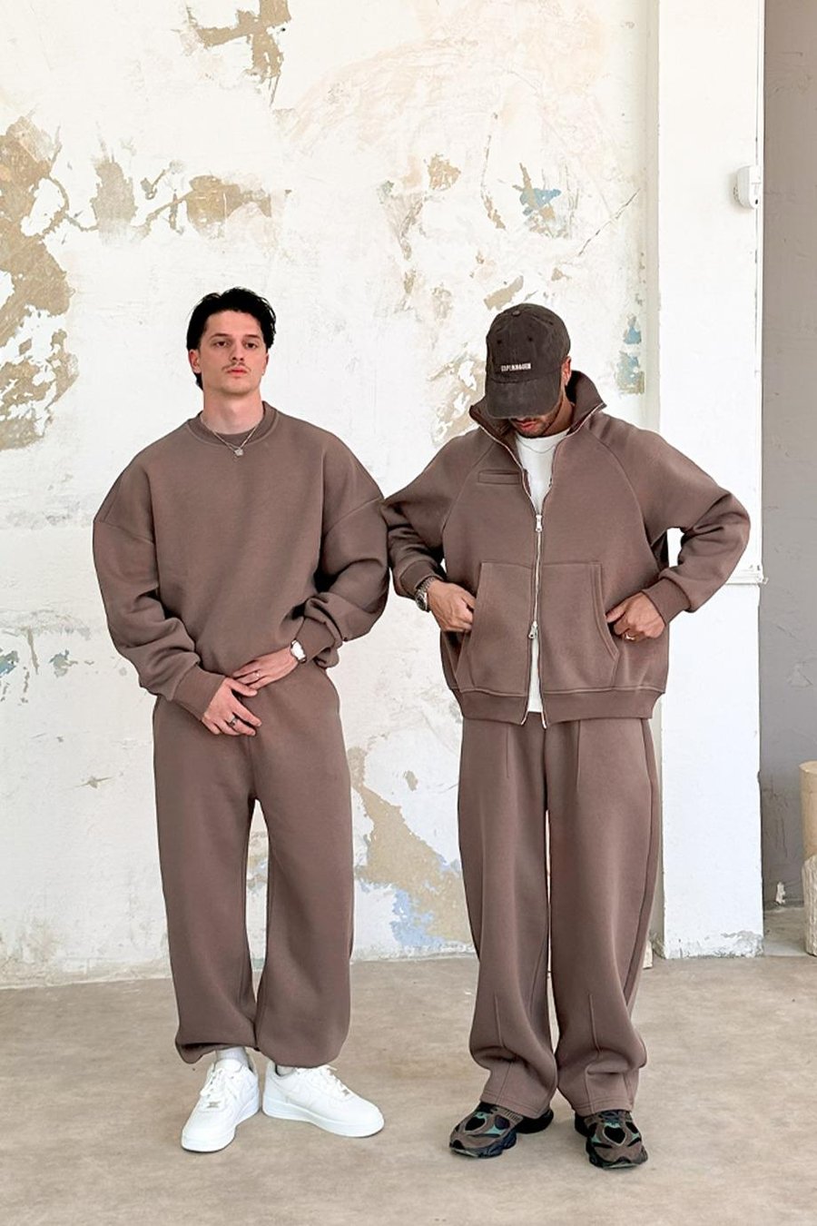 Açık Kahve Cozy Basic Oversize Sweat