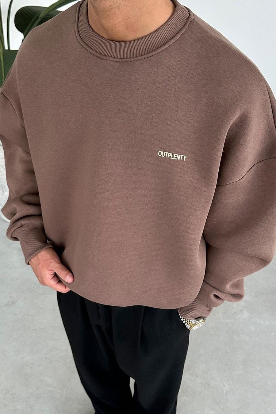Açık Kahve Studios Creative Oversize Sweat