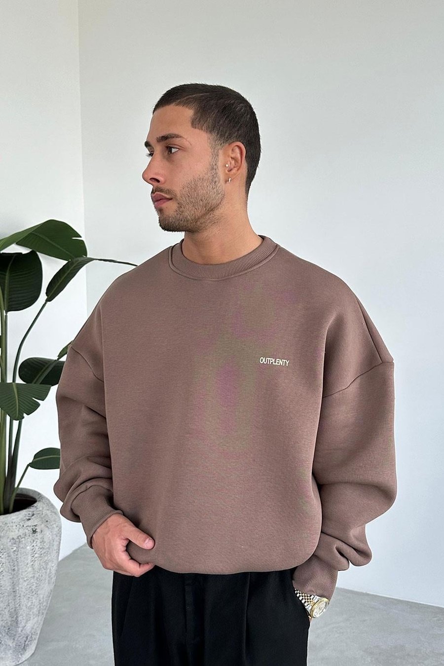 Açık Kahve Studios Creative Oversize Sweat