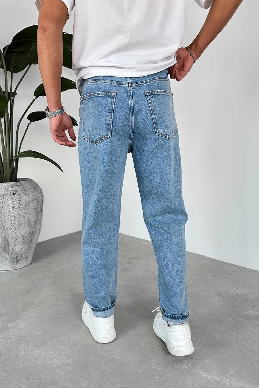 Açık Mavi Basic Regular Pantolon