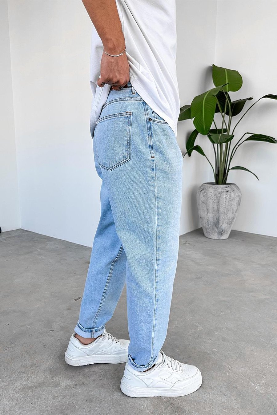 Açık Mavi Soft Degrade Premium Regular Pantolon