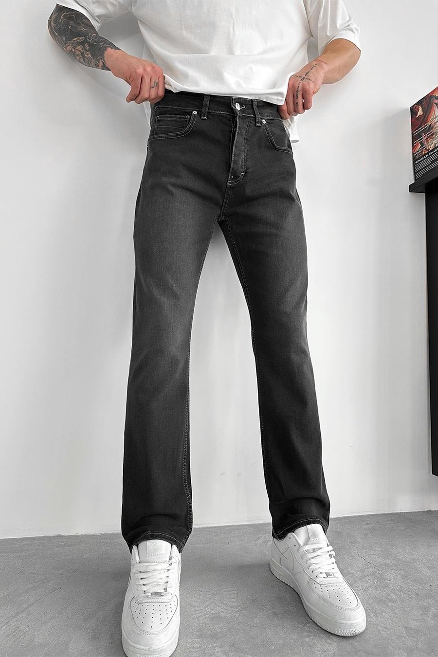 Antrasit Basic Premium Slim Fit Pantolon