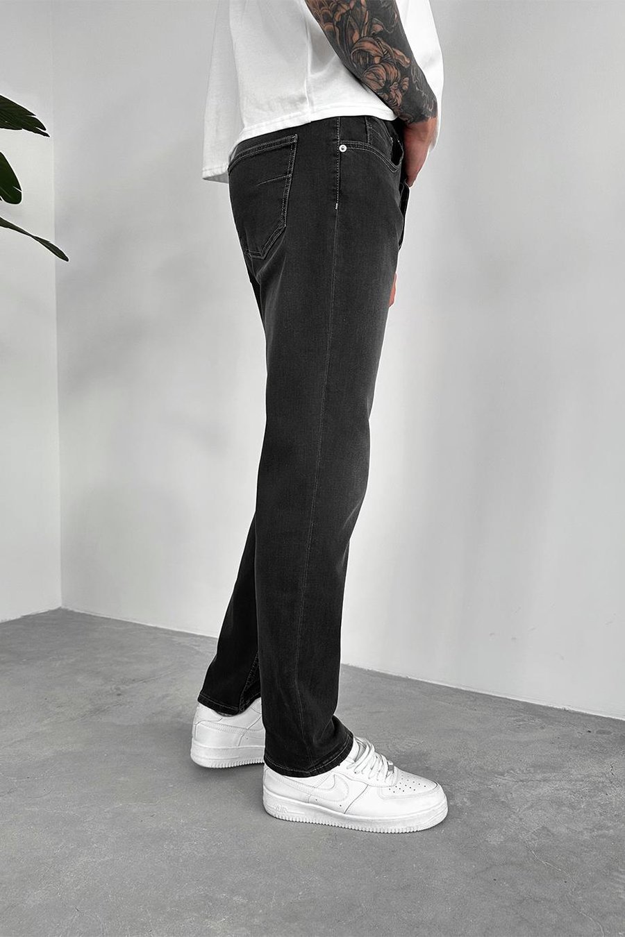Antrasit Basic Premium Slim Fit Pantolon