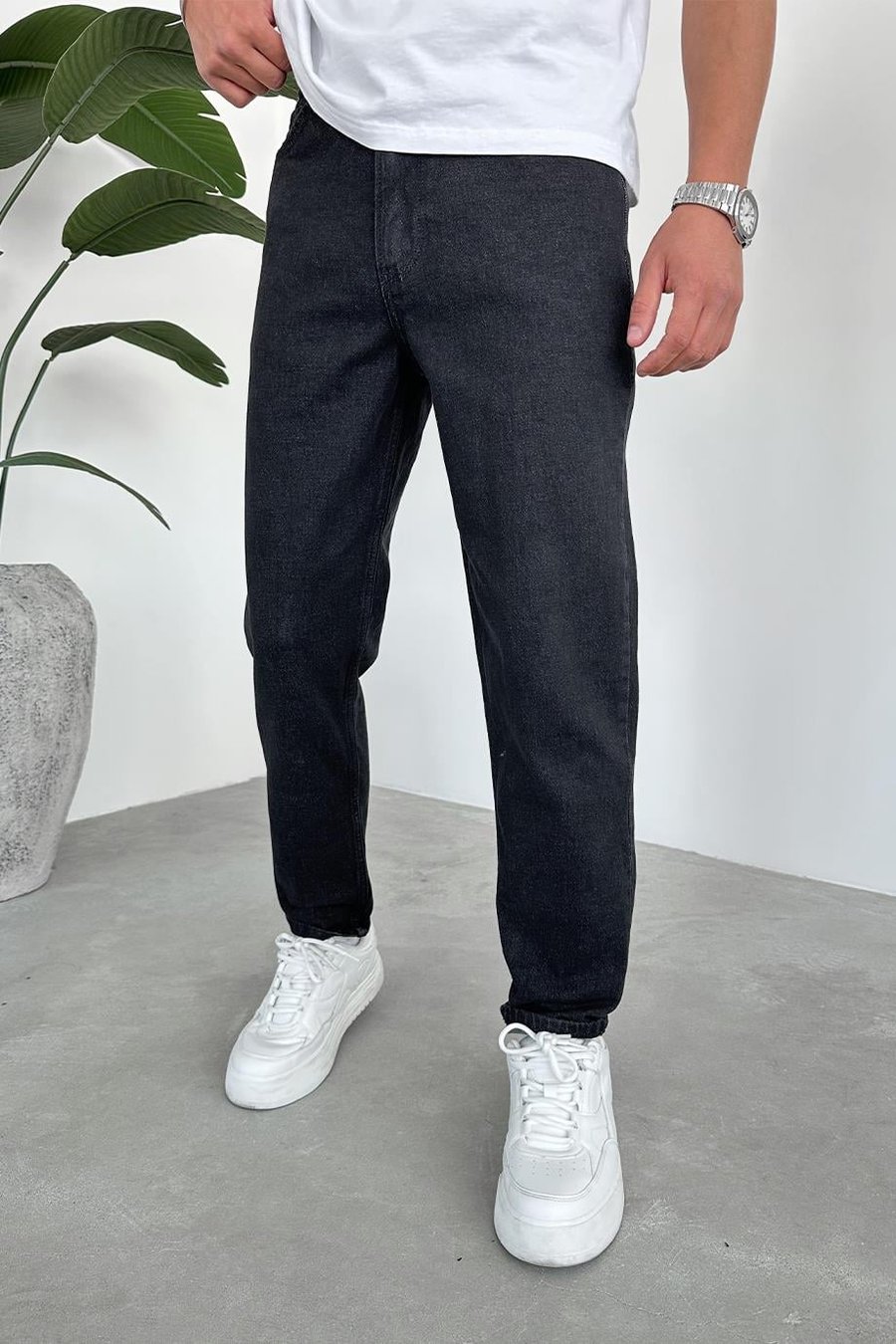 Antrasit Basic Regular Pantolon