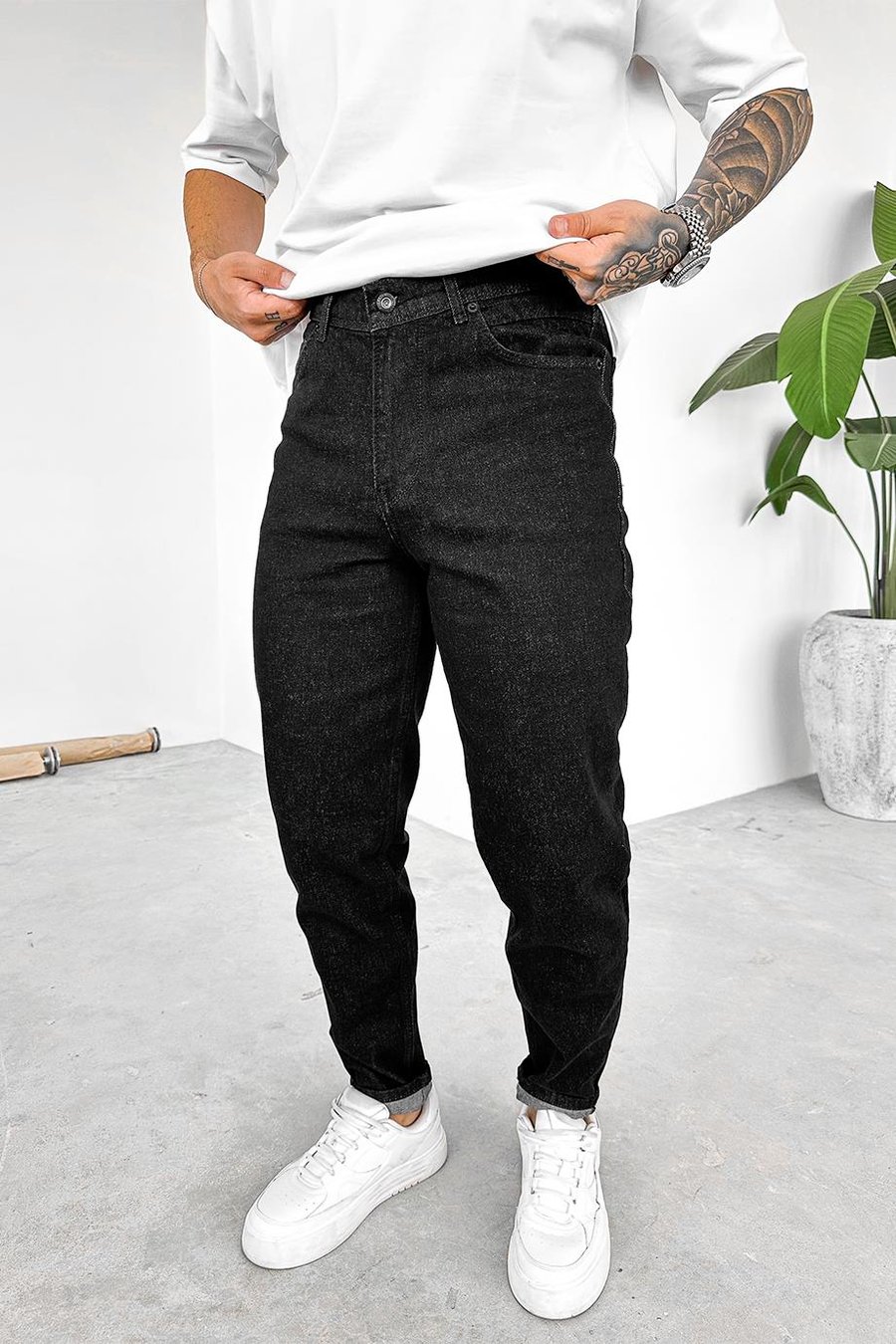 Antrasit Basic Regular Pantolon