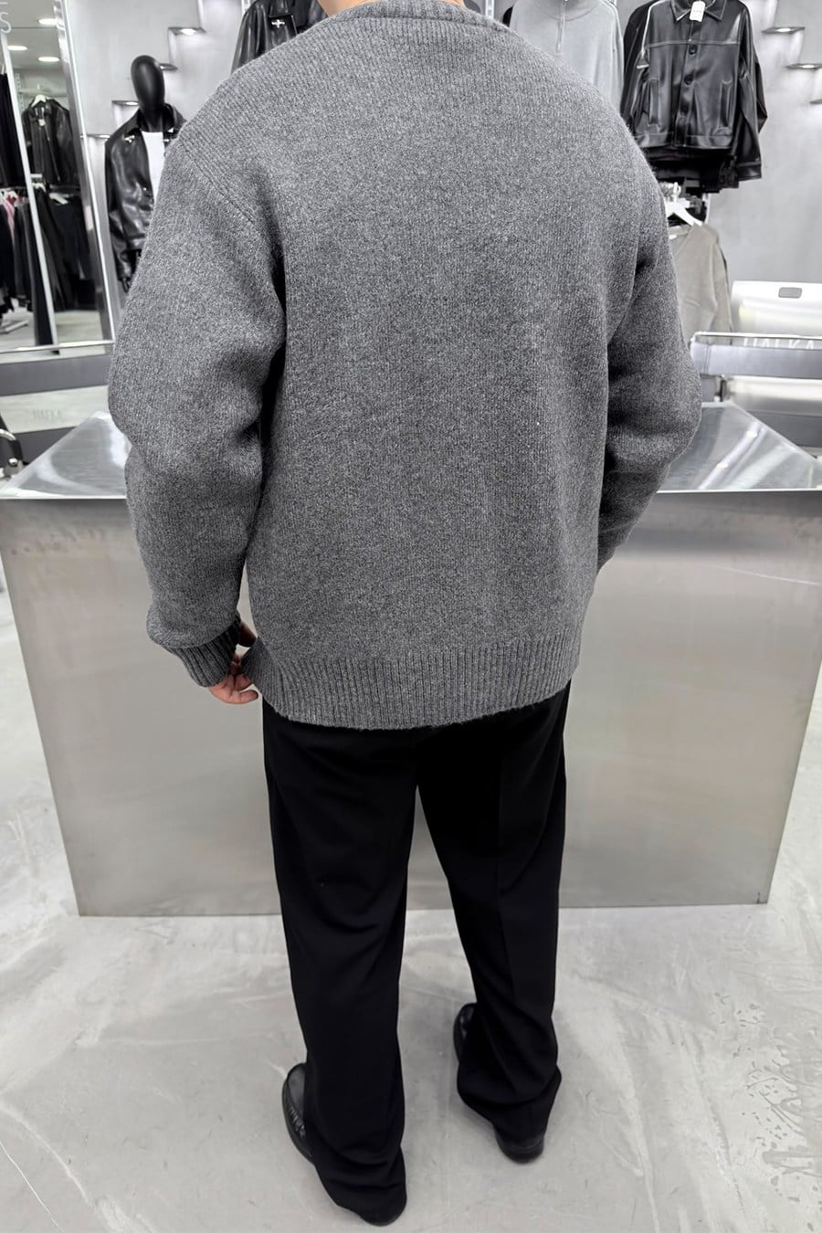 Antrasit Basic Soft Relaxed Hırka