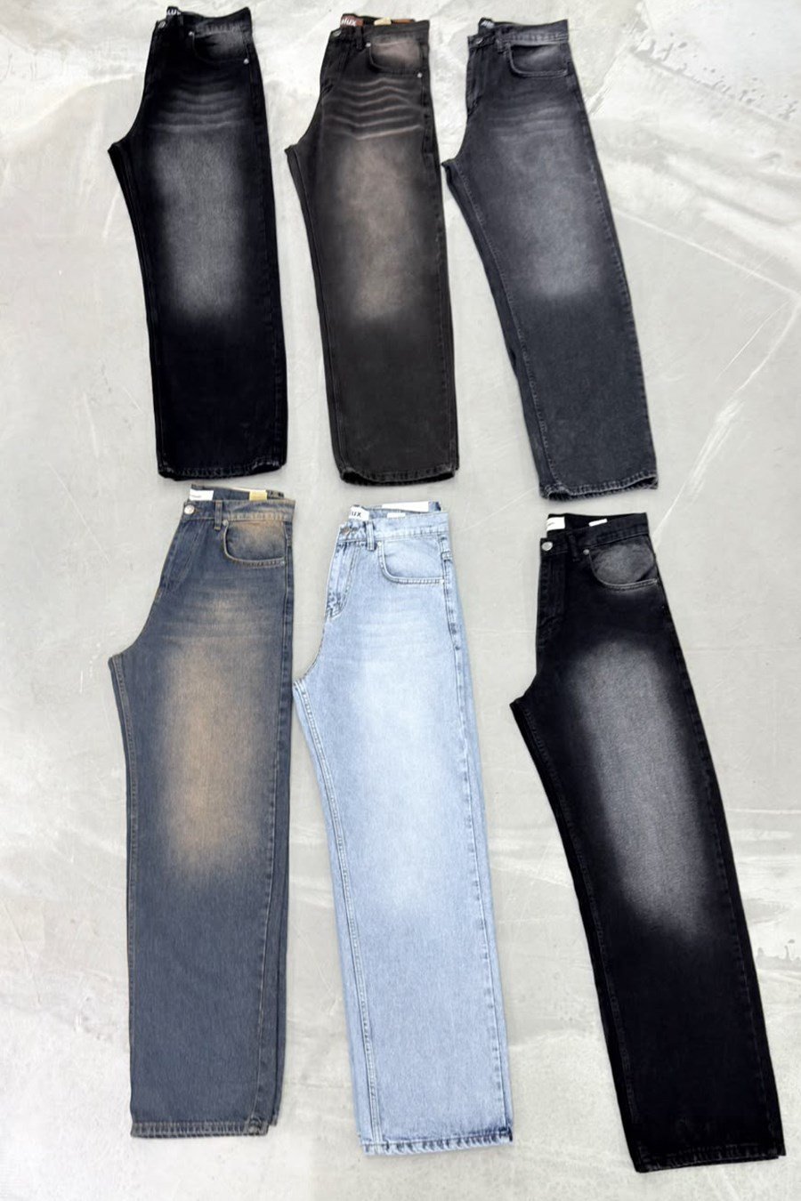 Antrasit Soft Degrade Basic Baggy Pantolon