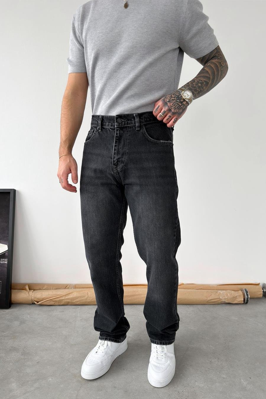 Antrasit Soft Degrade Regular Pantolon