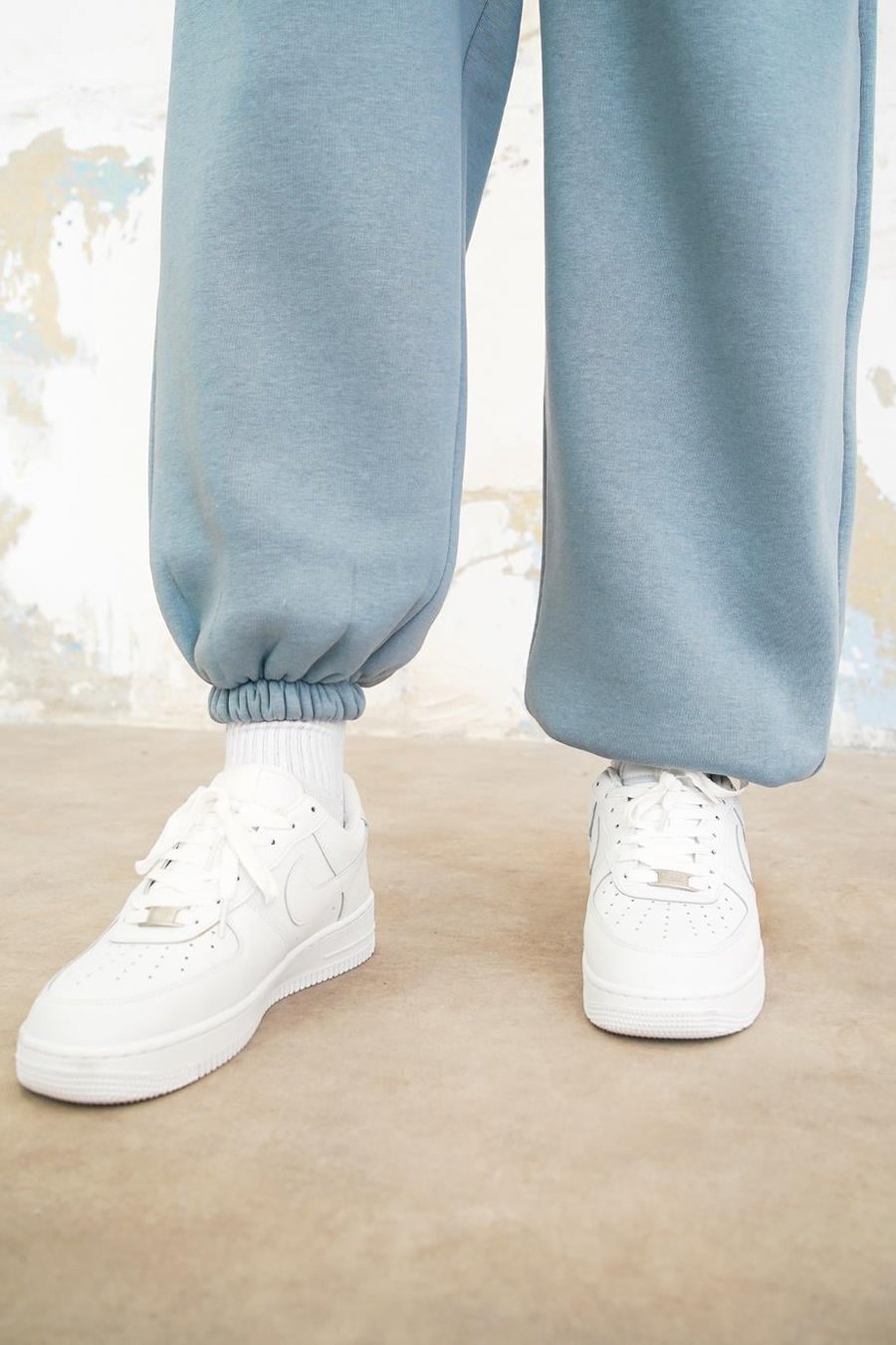 Bebe Mavisi Cozy Basic Paça Lastik Oversize Eşofman
