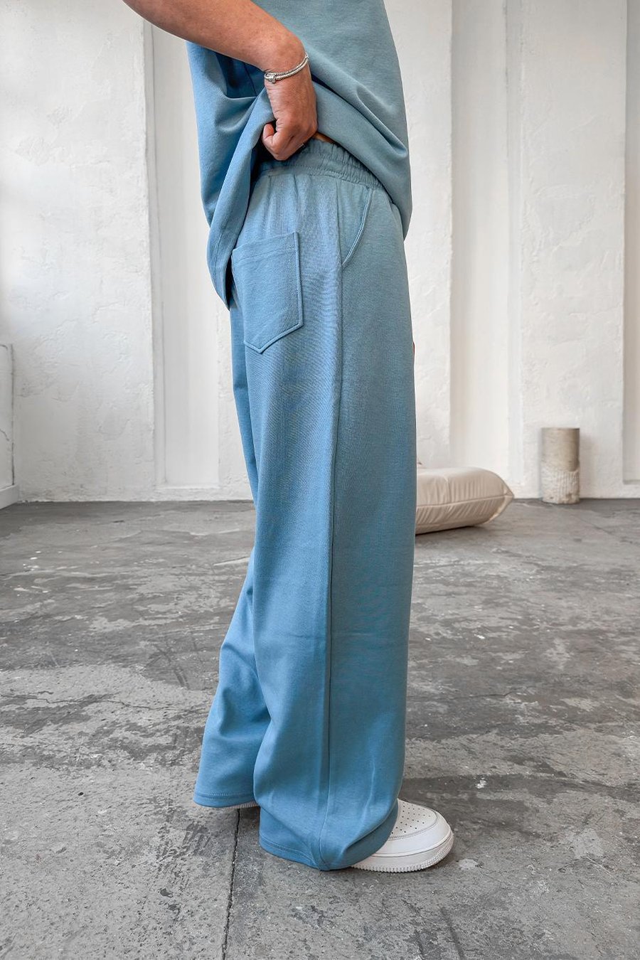 Bebe Mavisi Cozy Premium Basic Baggy Eşofman