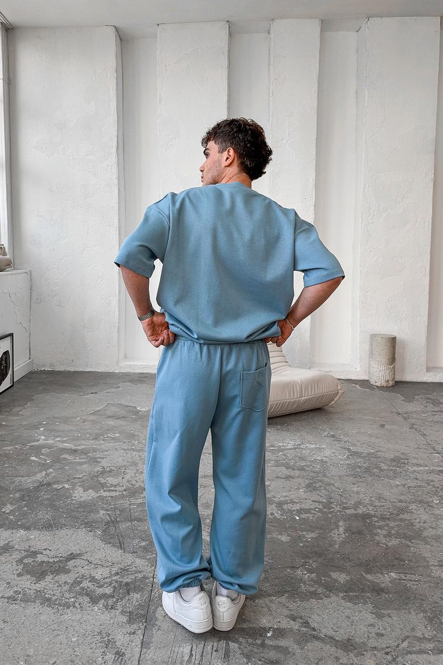 Bebe Mavisi Cozy Premium Basic Paça Lastik Eşofman