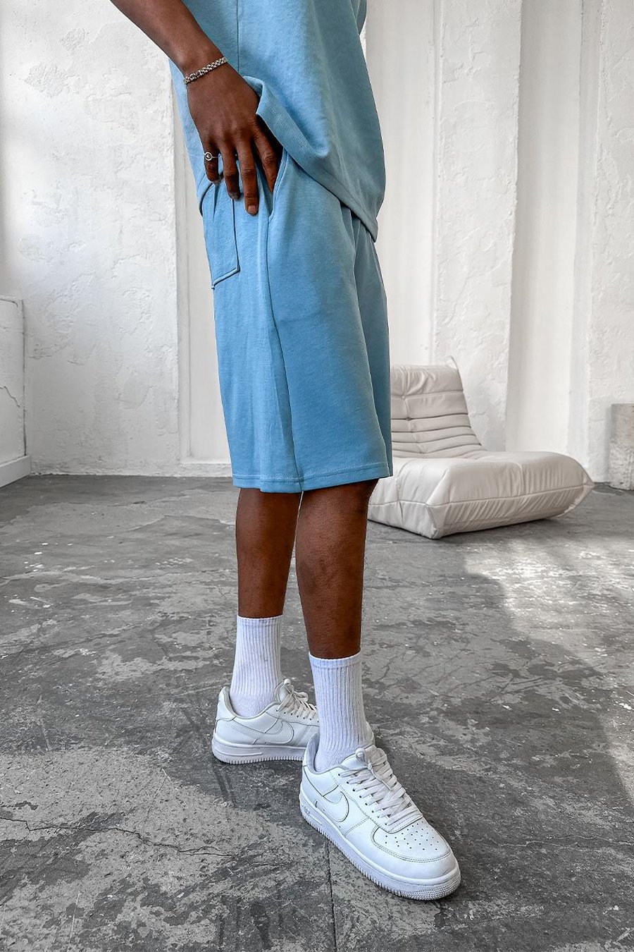 Bebe Mavisi Cozy Premium Basic Şort