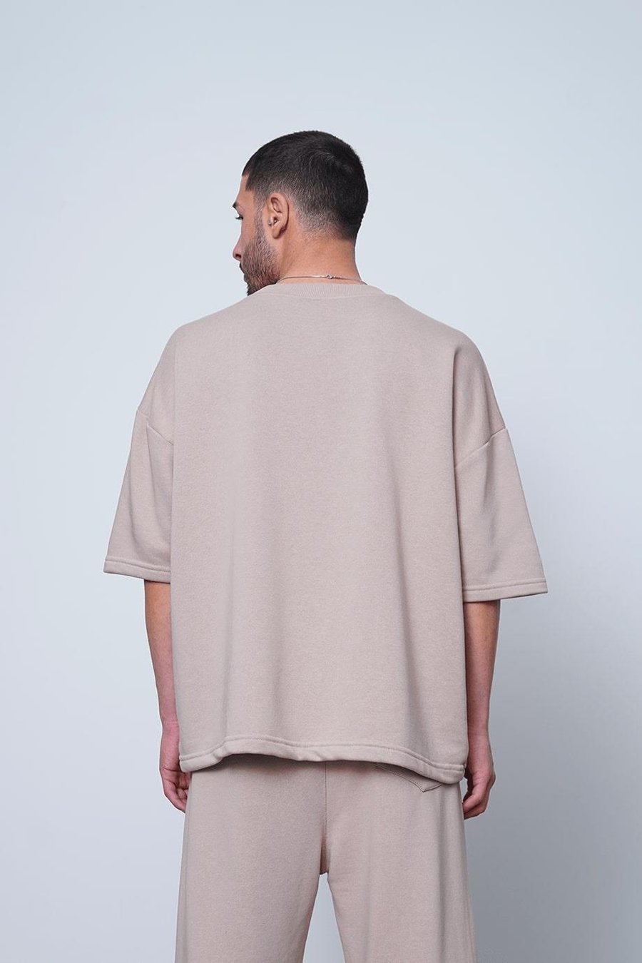 BEJ 350GSM OUTPLENTY PREMİUM  Basic Oversize Tişört
