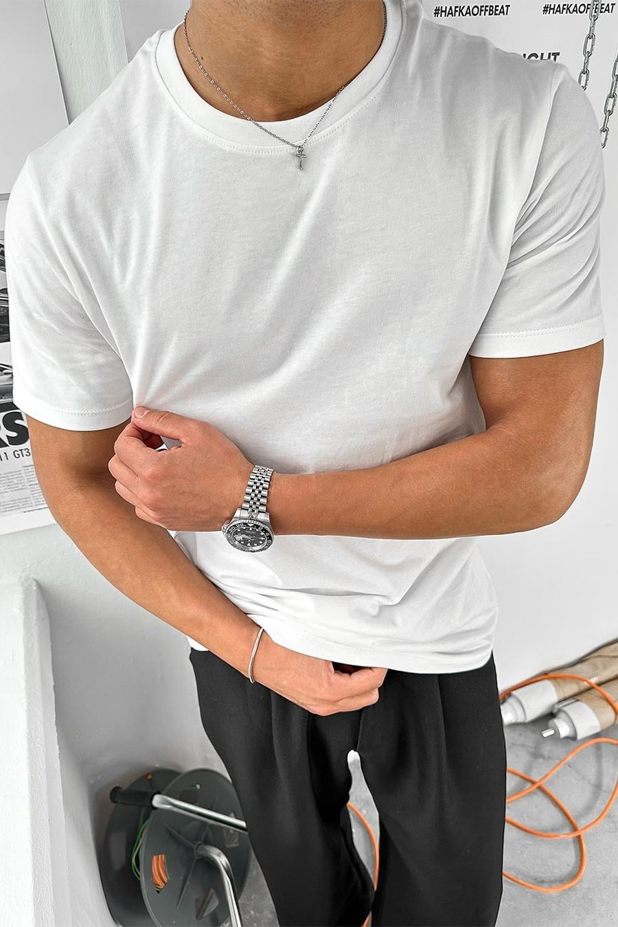 Beyaz Basic Premium Regular Fit Tişört