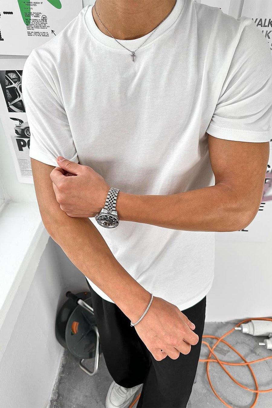Beyaz Basic Premium Regular Fit Tişört