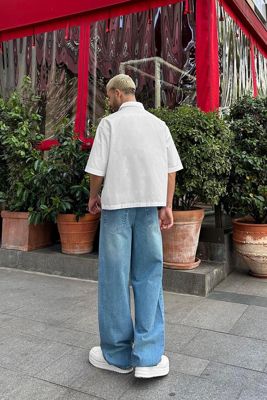 BEYAZ Basic Y2 PM Oversize Gömlek