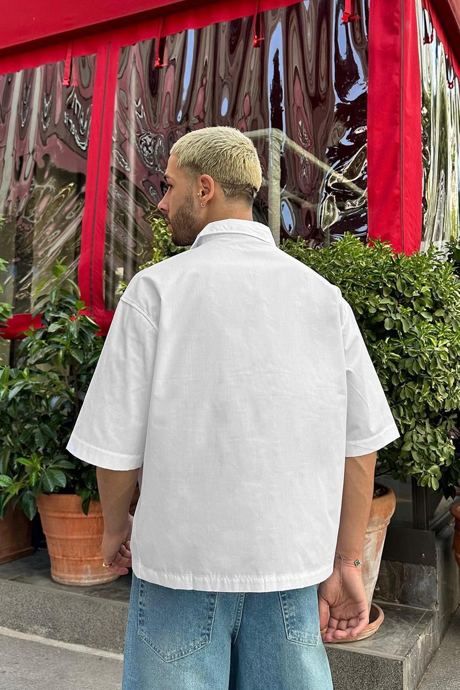 BEYAZ Basic Y2 PM Oversize Gömlek
