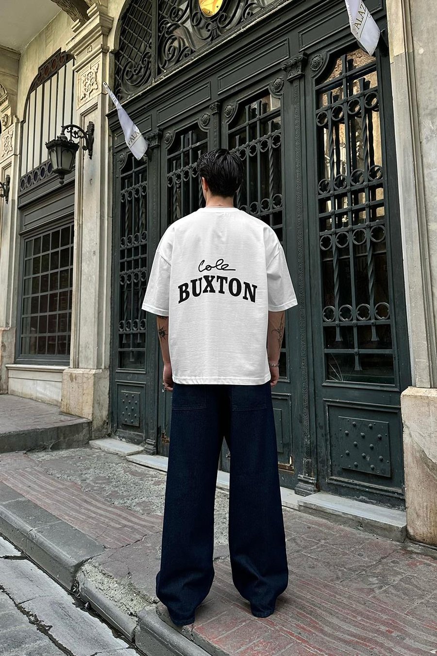 BEYAZ CB OUTPLENTY PREMİUM Oversize Tişört