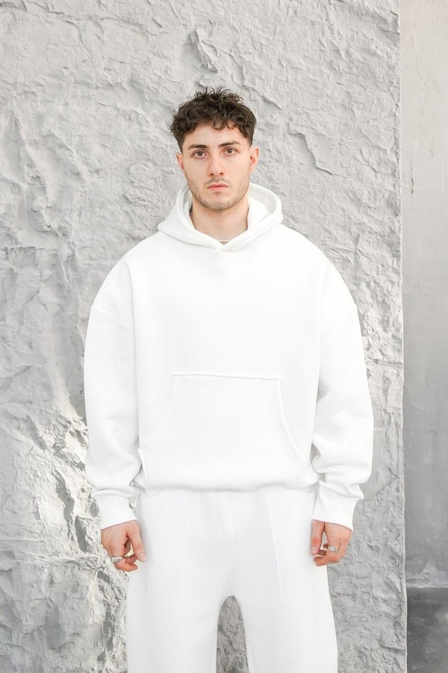 Beyaz Cozy Basic Oversize Sweatshirt