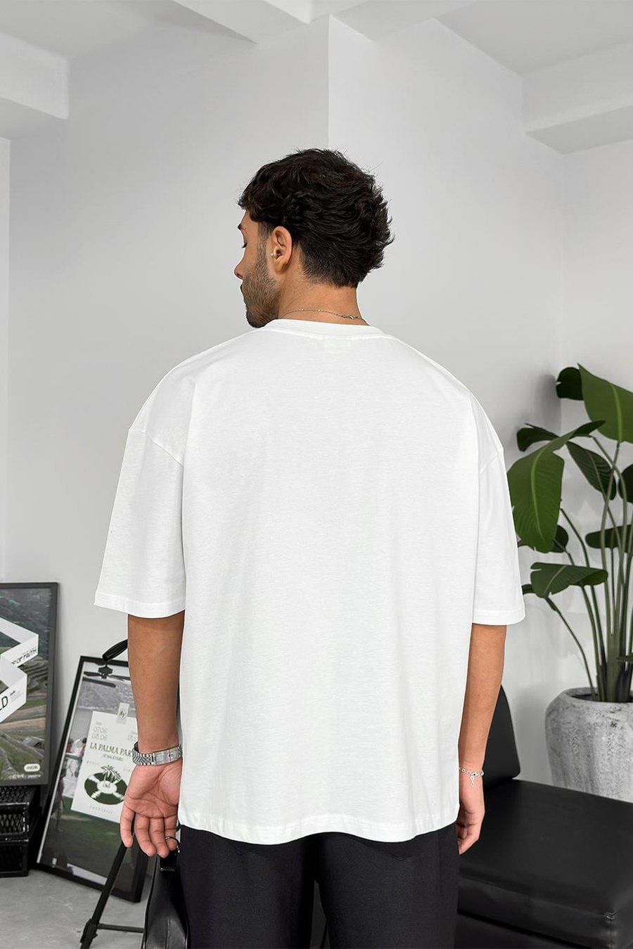 Beyaz Cozy Basic Soft Oversize Tişört