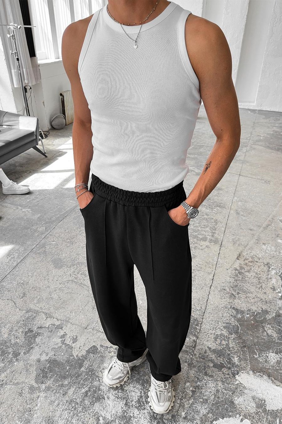 Beyaz Cozy Basic Tank Top Likralı Premium İnce Fitilli Atlet