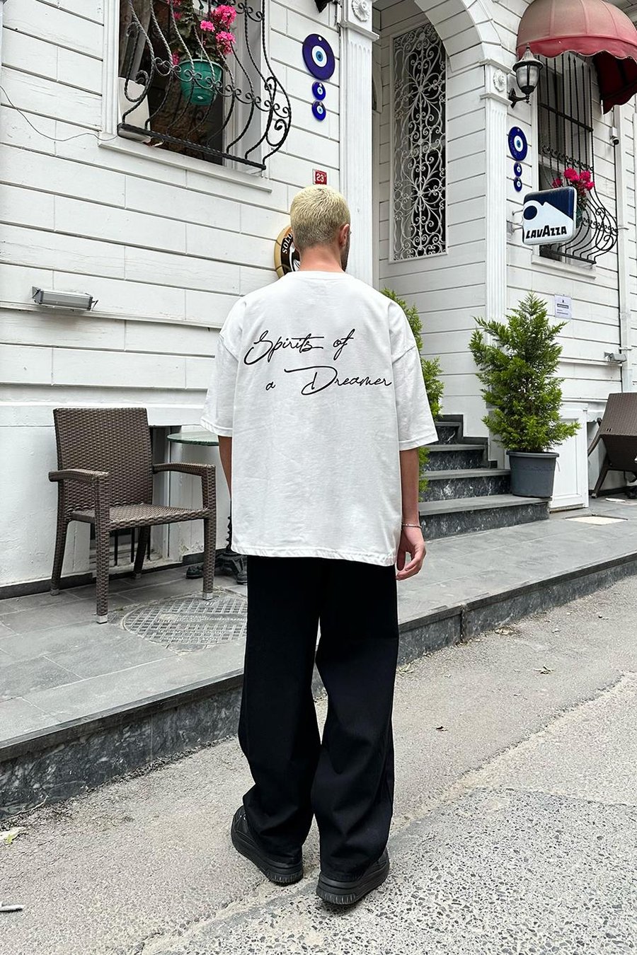 Beyaz Dreamer OUTPLENTY PREMİUM Oversize Tişört