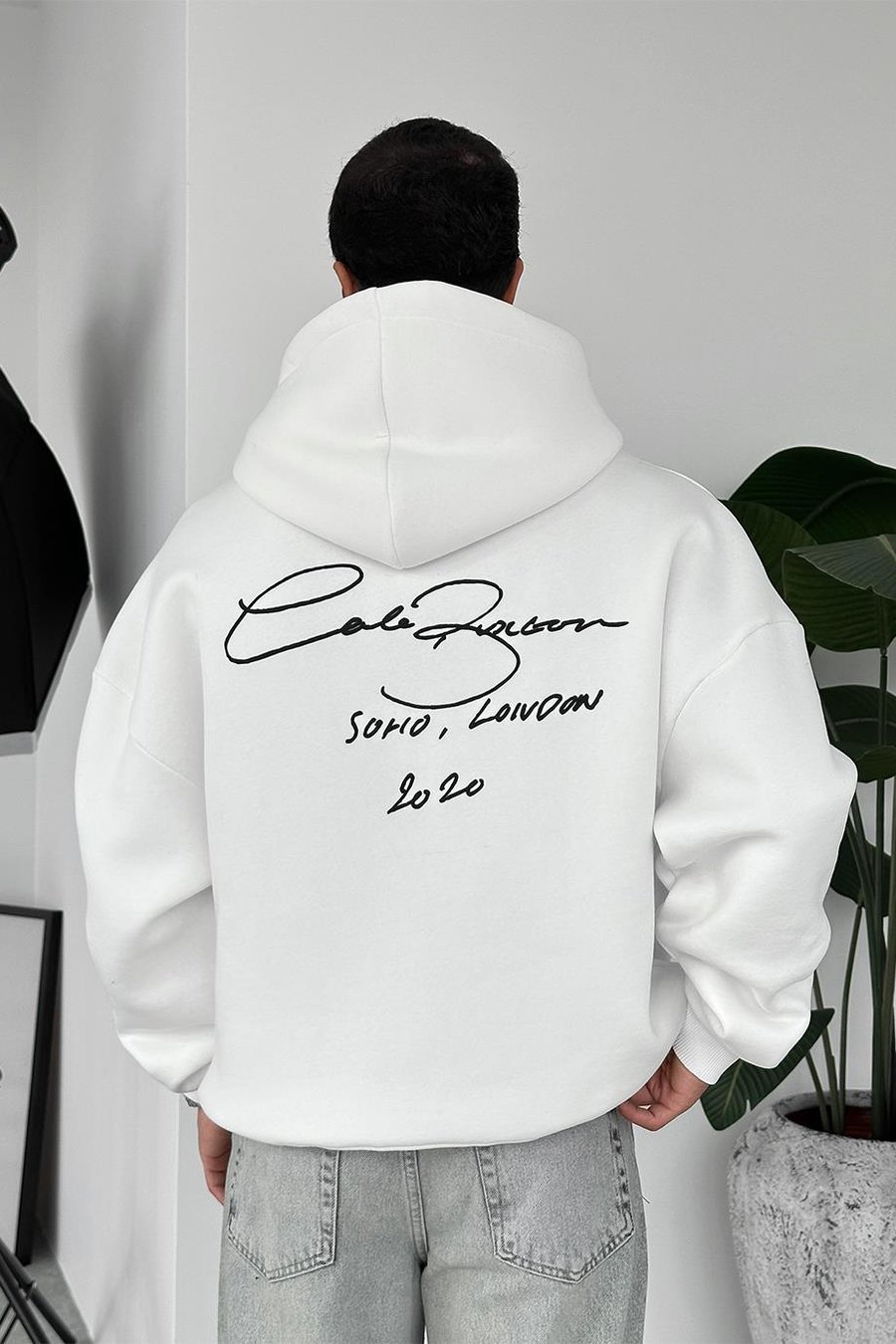 Beyaz Solio Oversize Sweatshirt