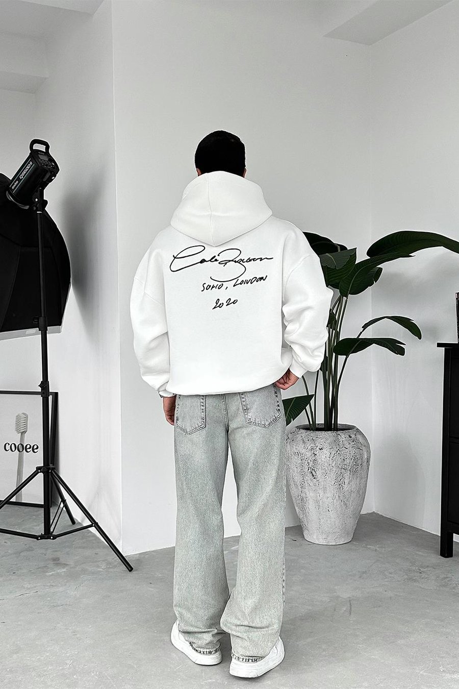 Beyaz Solio Oversize Sweatshirt