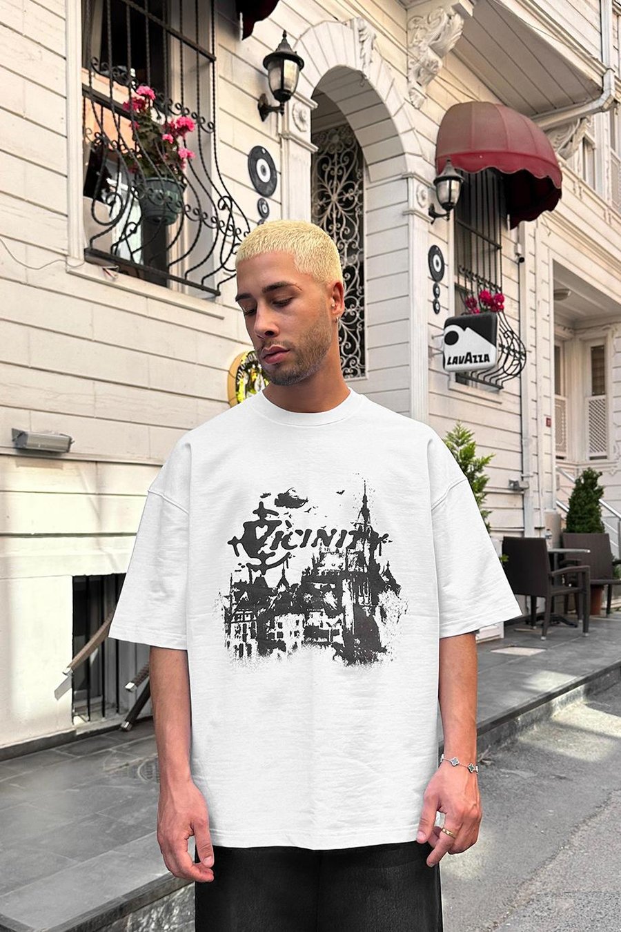 BEYAZ Vicinity DL Oversize Tişört