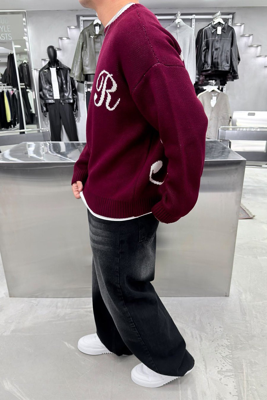 Bordo The Regal Oversize Triko Kazak