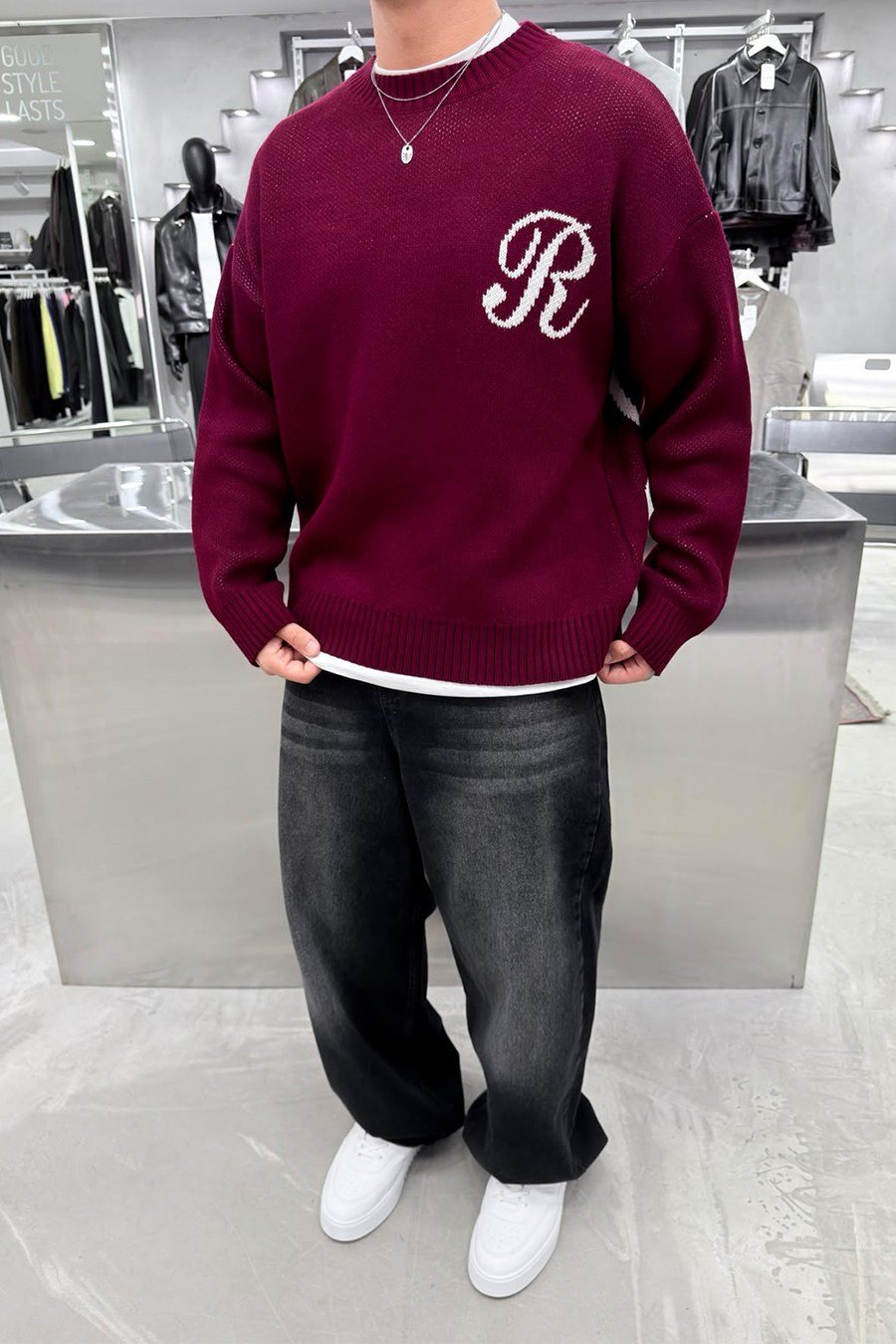 Bordo The Regal Oversize Triko Kazak