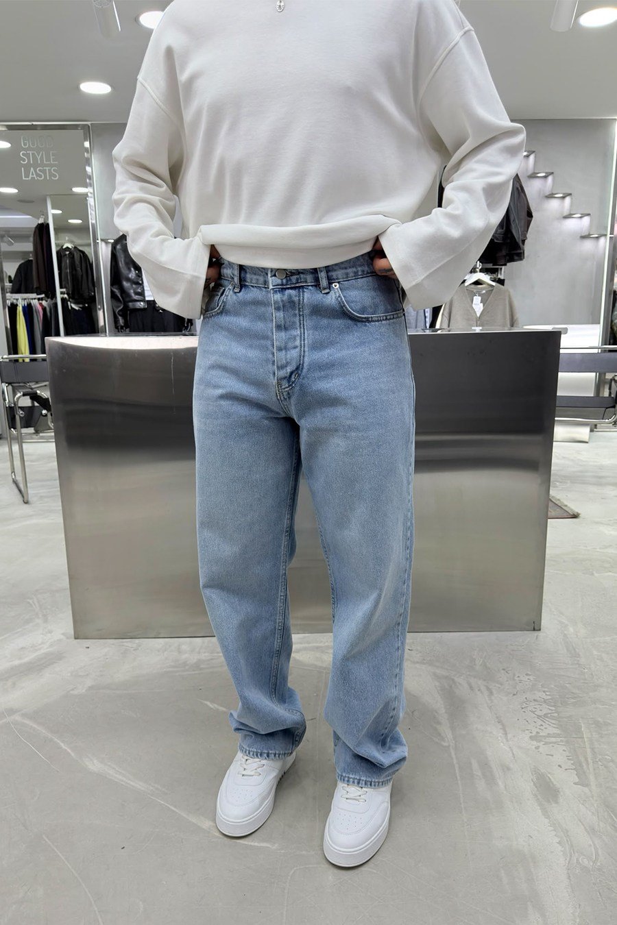 Buz Mavi Basic Premium Regular Pantolon