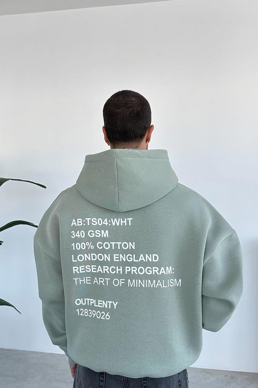 Buz Yeşil Research Oversize Sweatshirt