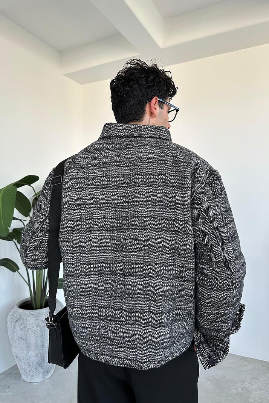 Ekru Çift Cepli Relaxed Kaşe Bomber Ceket