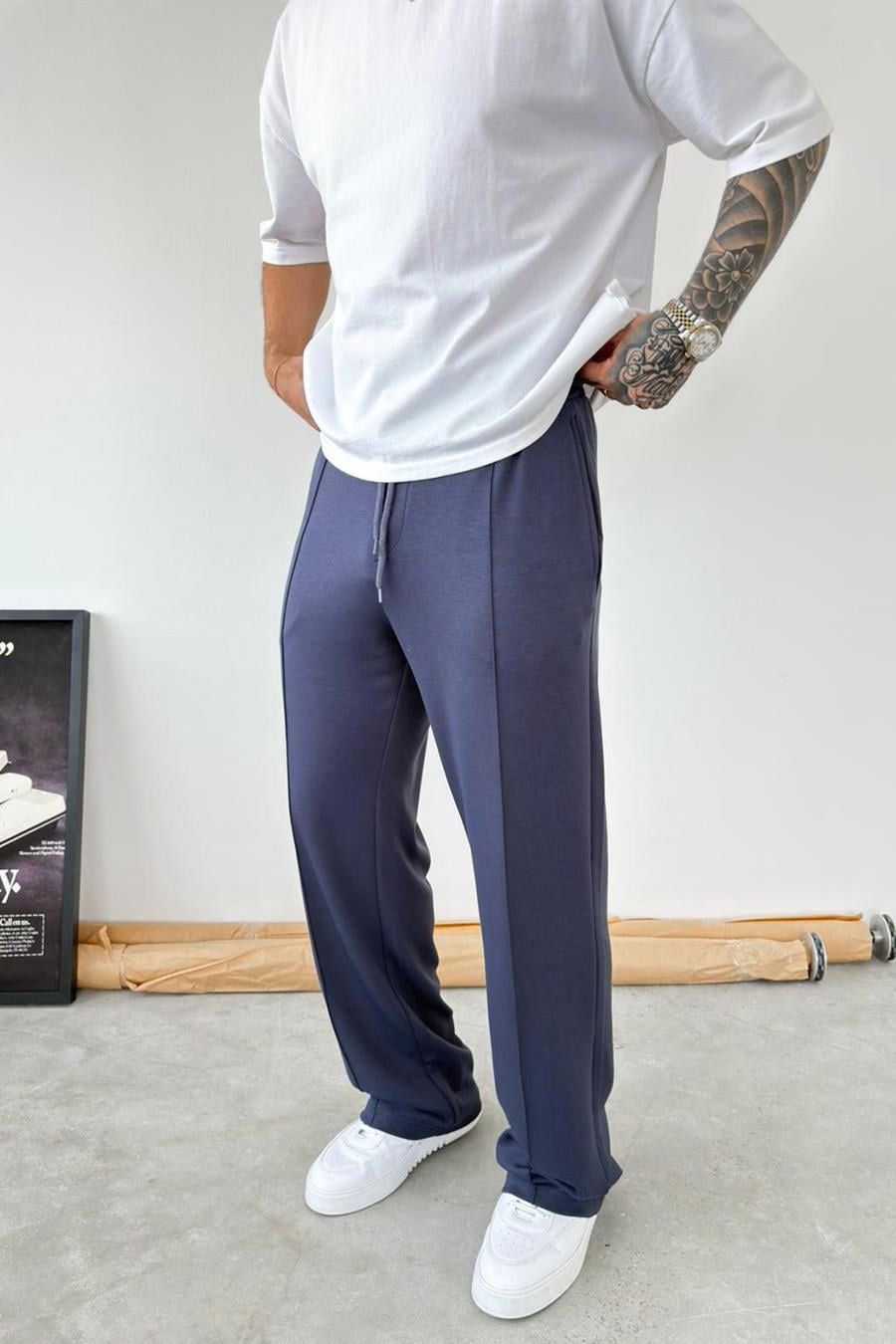 Füme Basic Çımalı Baggy Eşofman