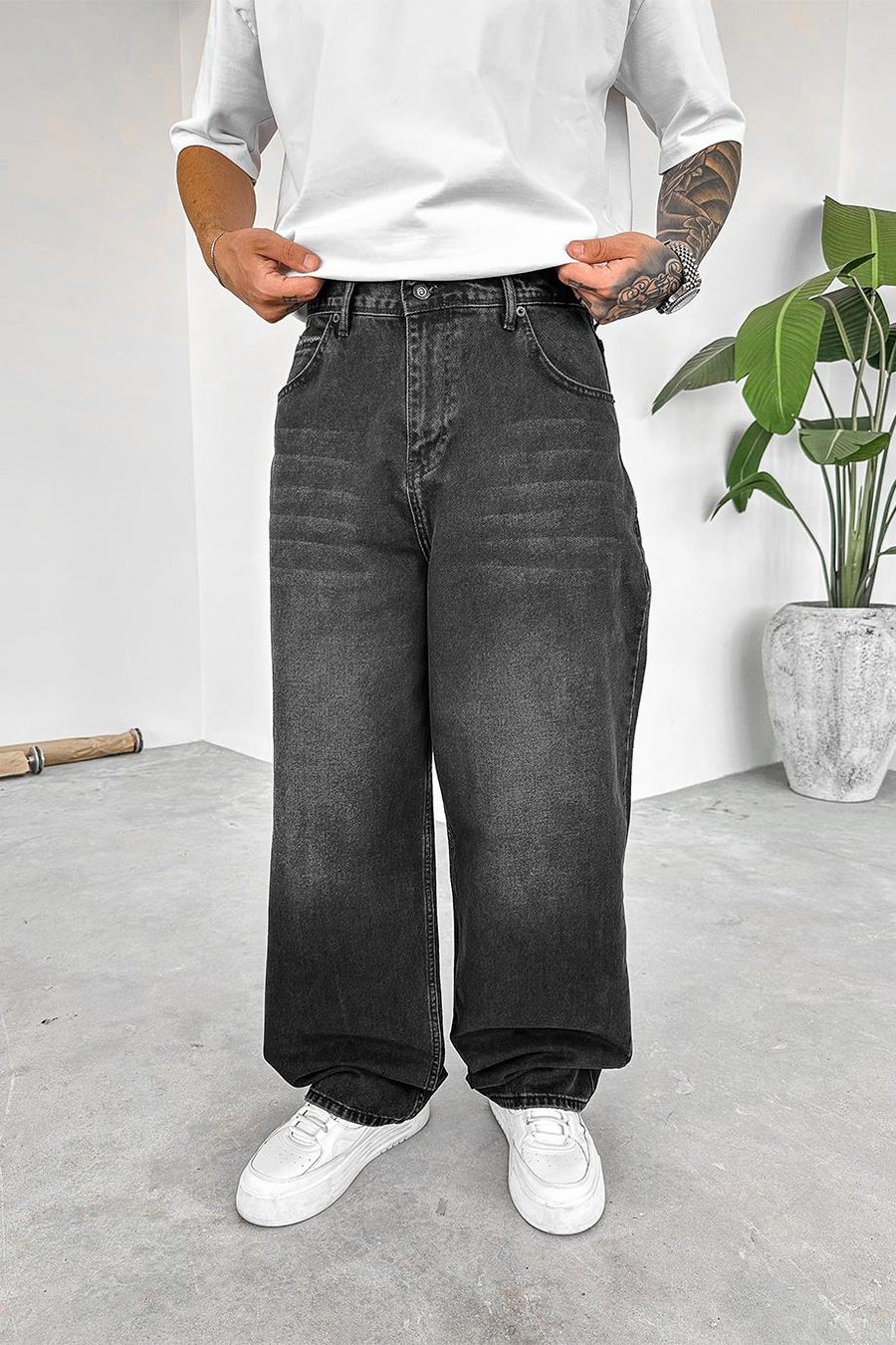 Füme Basic Old School Baggy Pantolon