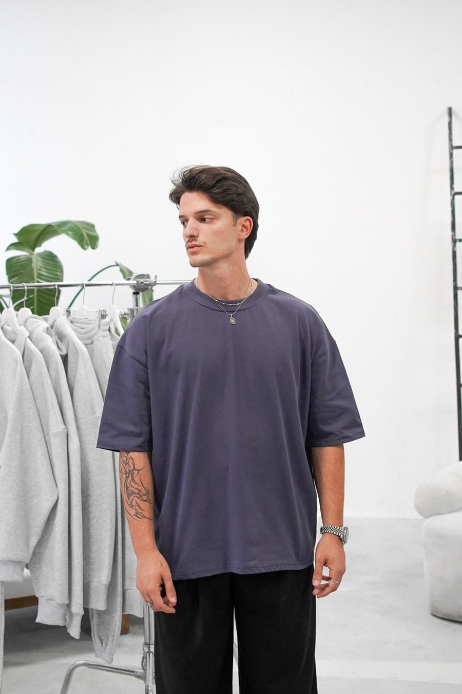 FÜME Cozy Basic Oversize Tişört