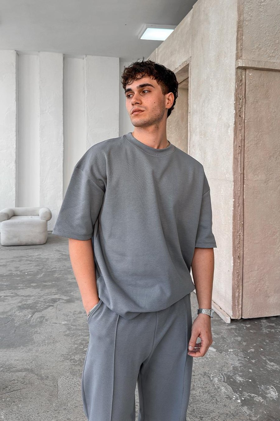 Füme Cozy Premium Oversize Tişört