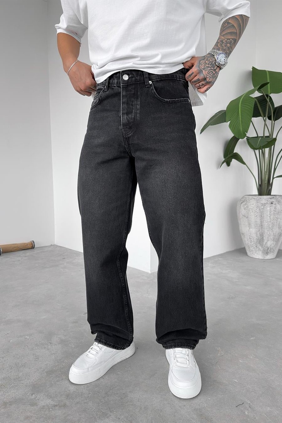 Füme Soft Degrade Basic Regular Pantolon