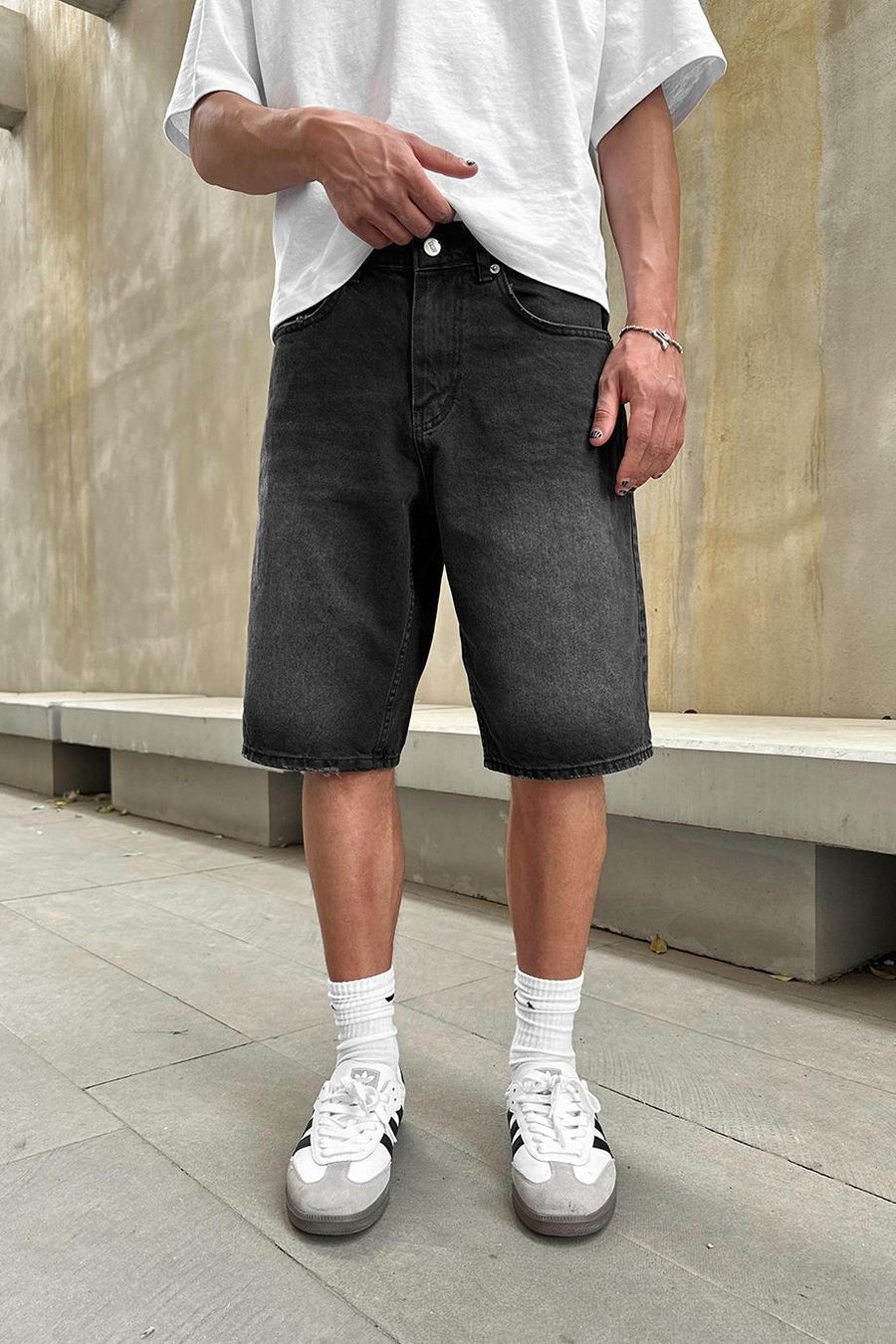 FÜME Soft Degrade  GO Baggy Kot Şort