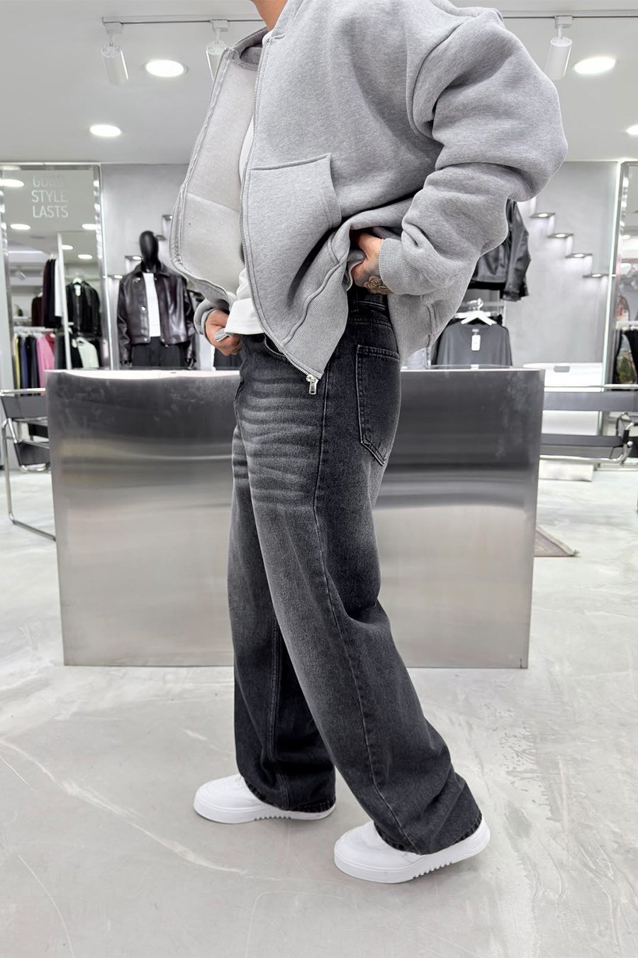 Füme Soft Degrade Premium Süper Baggy Pantolon