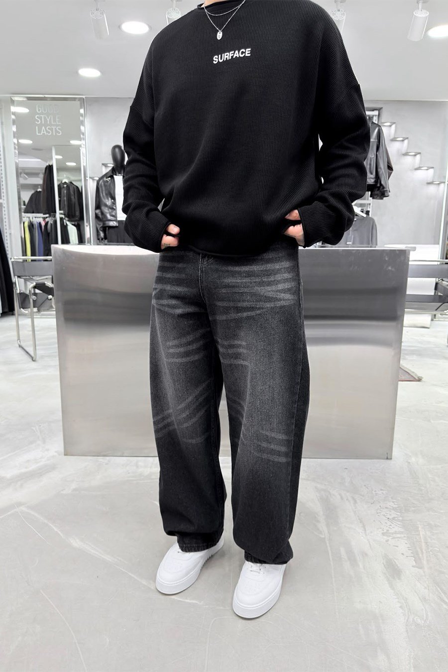 Füme Soft Degrade Premium Süper Baggy Pantolon