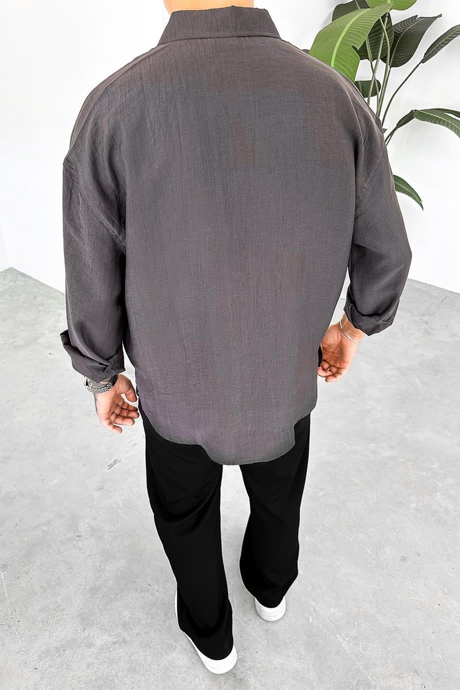 Füme Soft Premium Oversize Gömlek