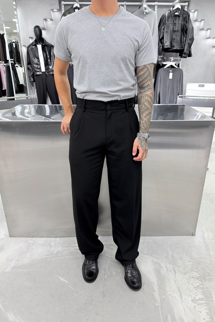 Gri Basic Premium Regular Tişört
